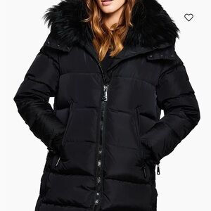 SAM. Addison Shearling-Trimmed Down Coat